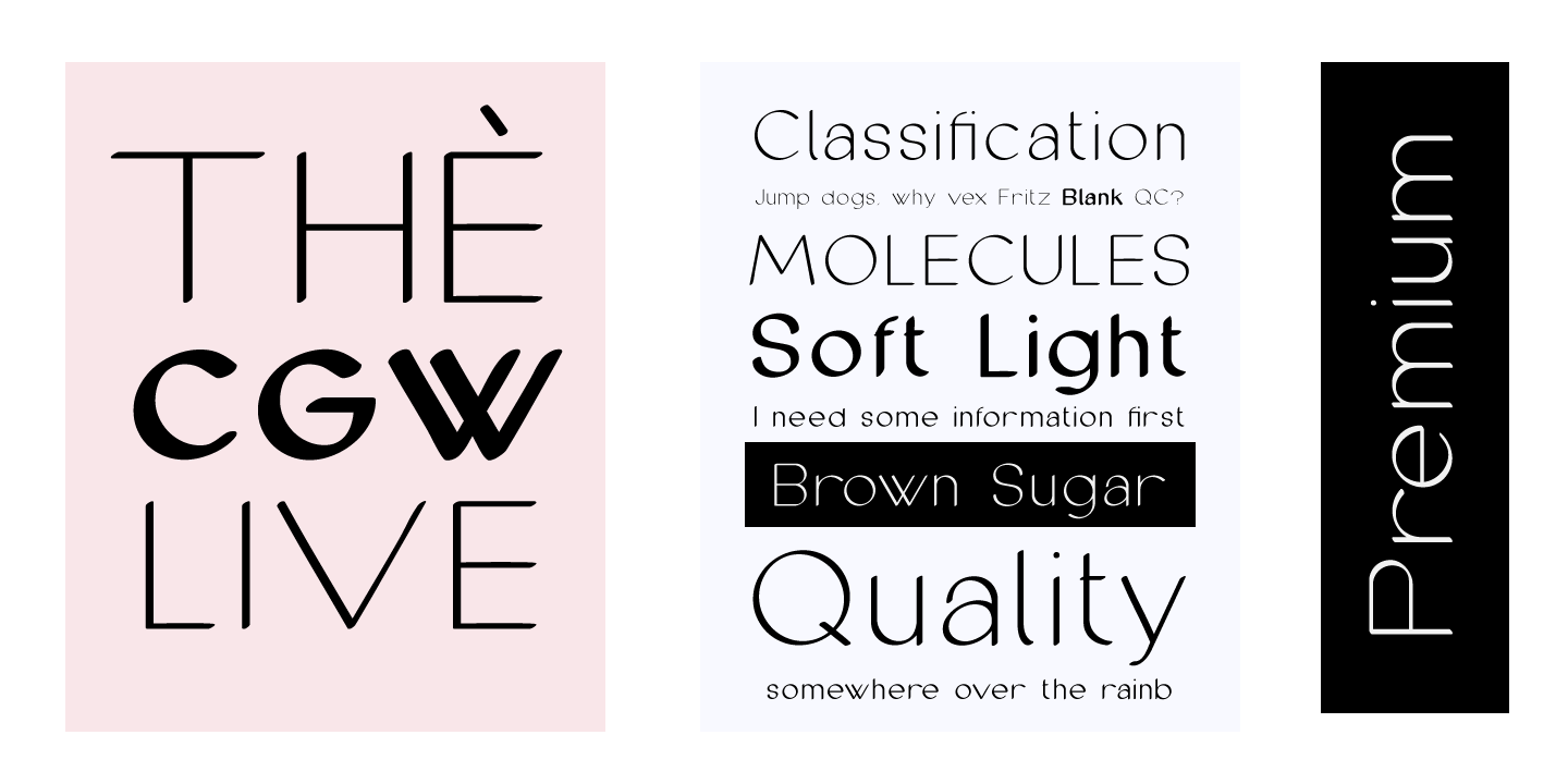Пример шрифта Cofley Extra Light